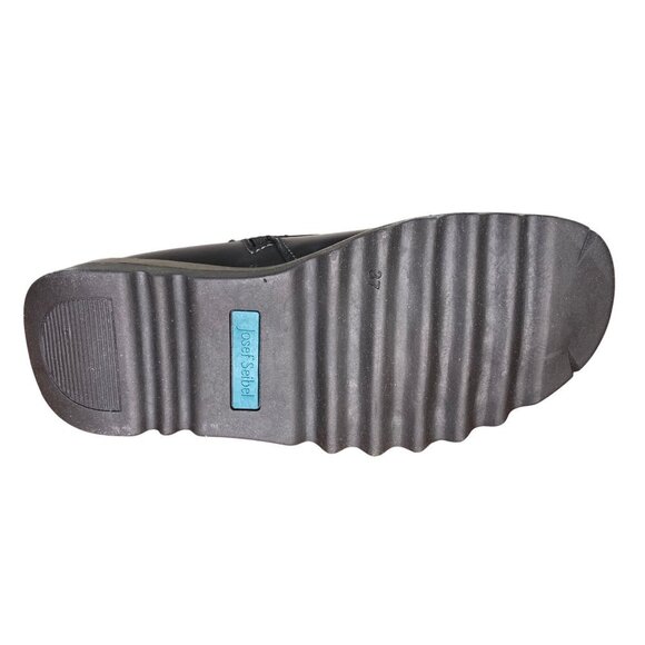 Josef Seibel Lina 06 black leather boot with faux fur lining. Size 6 Comfort - Picture 7 of 9